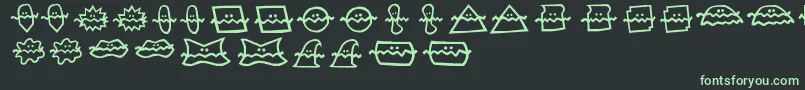 Do Font – Green Fonts on Black Background