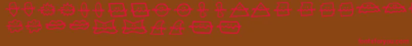 Do Font – Red Fonts on Brown Background