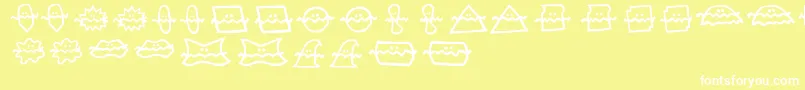 Do Font – White Fonts on Yellow Background