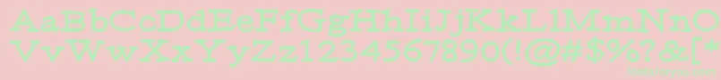 Weitere Informationen zur Moa2-Schriftart Moa2-Schriftart – Grüne Schriften auf rosa Hintergrund