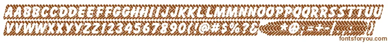 Шрифт Skidz – коричневые шрифты