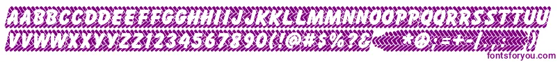 Шрифт Skidz – фиолетовые шрифты на белом фоне