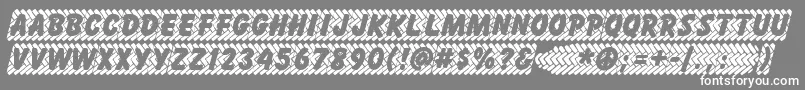 フォントSkidz – 灰色の背景に白い文字