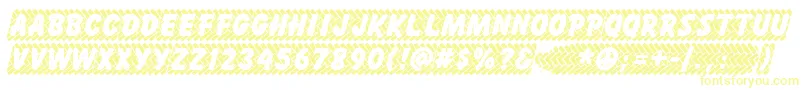 Шрифт Skidz – жёлтые шрифты