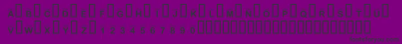 fuente KrInTheSpotlight – Fuentes Negras Sobre Fondo Morado