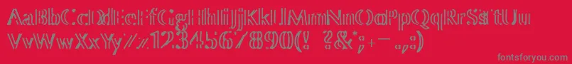 ColourBrush Font – Gray Fonts on Red Background
