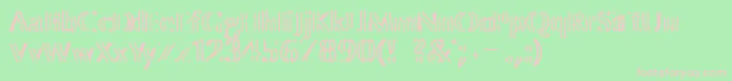 ColourBrush Font – Pink Fonts on Green Background