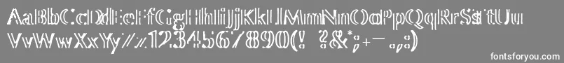 ColourBrush Font – White Fonts on Gray Background