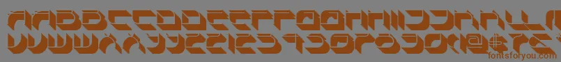 Spondulixnf Font – Brown Fonts on Gray Background