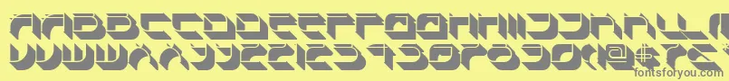 Spondulixnf Font – Gray Fonts on Yellow Background