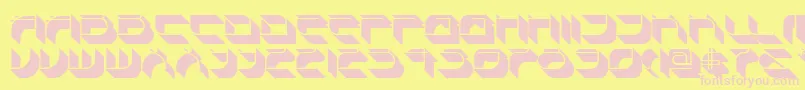 Spondulixnf Font – Pink Fonts on Yellow Background