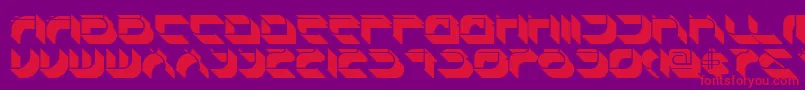 Spondulixnf-Schriftart – Rote Schriften auf violettem Hintergrund