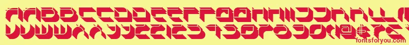 Spondulixnf Font – Red Fonts on Yellow Background
