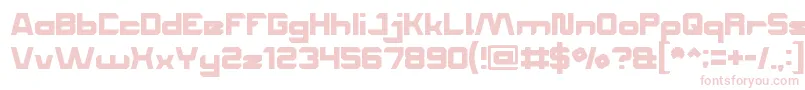 House Font – Pink Fonts on White Background