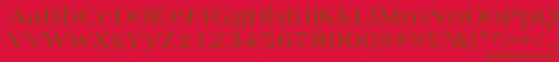 Saiba mais sobre a fonte AlmeriaBold Fonte AlmeriaBold – fontes marrons em um fundo vermelho