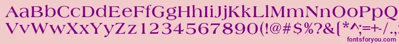 AlmeriaBold Font – Purple Fonts on Pink Background