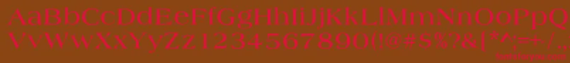AlmeriaBold Font – Red Fonts on Brown Background