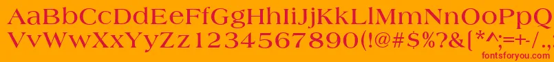 AlmeriaBold Font – Red Fonts on Orange Background