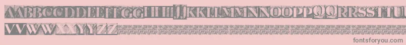 Шрифт Metalblockserif – серые шрифты на розовом фоне