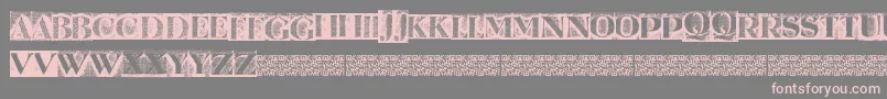 Metalblockserif Font – Pink Fonts on Gray Background