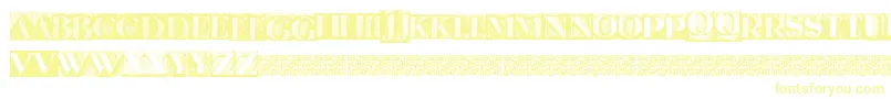 Więcej informacji o czcionce Metalblockserif Czcionka Metalblockserif – żółte czcionki