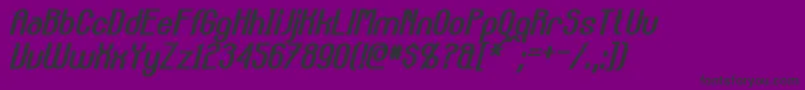 CarltonBoldItalic Font – Black Fonts on Purple Background