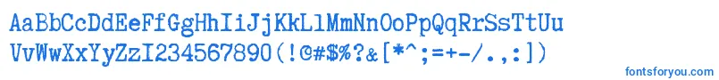 Police TruetypewriterPolyglott – polices bleues