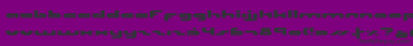 UniSolExpanded Font – Black Fonts on Purple Background