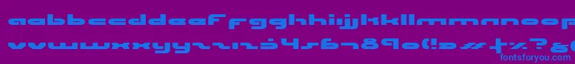 UniSolExpanded Font – Blue Fonts on Purple Background