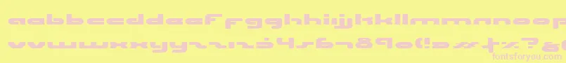 UniSolExpanded Font – Pink Fonts on Yellow Background