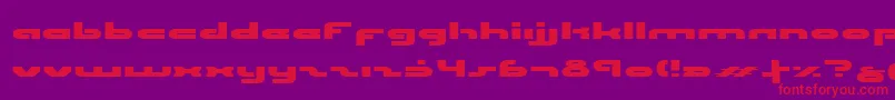 UniSolExpanded Font – Red Fonts on Purple Background