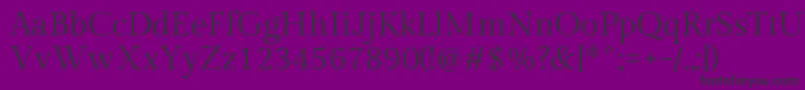 GildadisplayRegular Font – Black Fonts on Purple Background