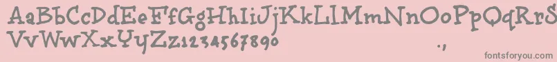 Bbooktrial Font – Gray Fonts on Pink Background