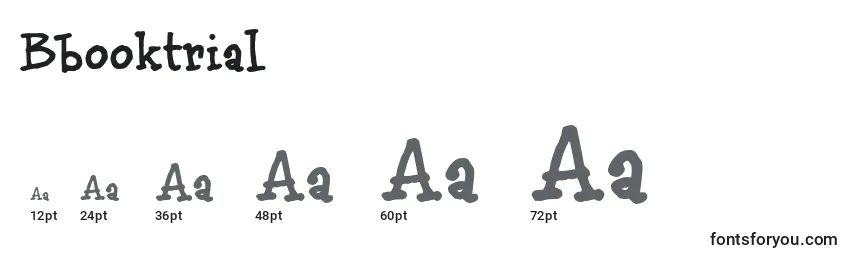 Размеры шрифта Bbooktrial (54027)