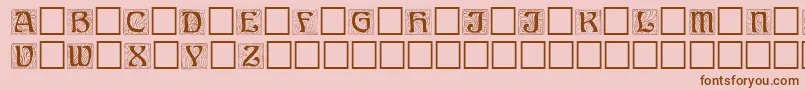 Ann Font – Brown Fonts on Pink Background