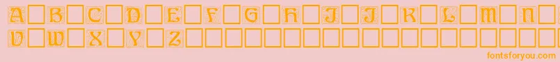 Ann Font – Orange Fonts on Pink Background