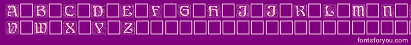Ann Font – Pink Fonts on Purple Background