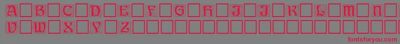 Ann Font – Red Fonts on Gray Background