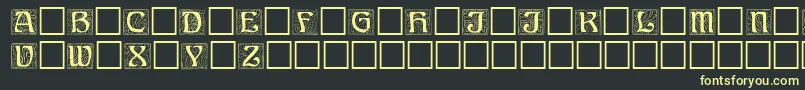 Ann Font – Yellow Fonts on Black Background