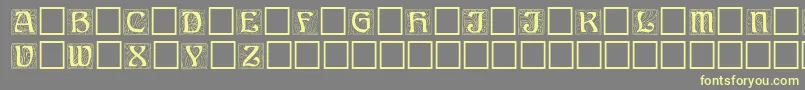 Ann Font – Yellow Fonts on Gray Background