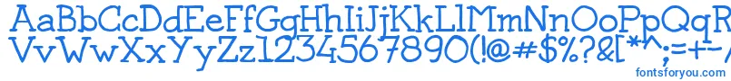 JosschriftSerif Font – Blue Fonts on White Background