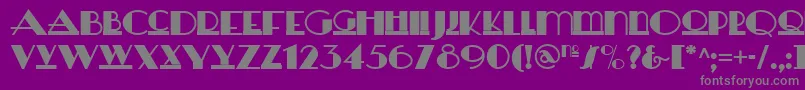 Weitere Informationen zur Heraldsquarenf-Schriftart Heraldsquarenf-Schriftart – Graue Schriften auf violettem Hintergrund