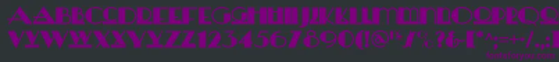 Więcej informacji o czcionce Heraldsquarenf Czcionka Heraldsquarenf – fioletowe czcionki na czarnym tle