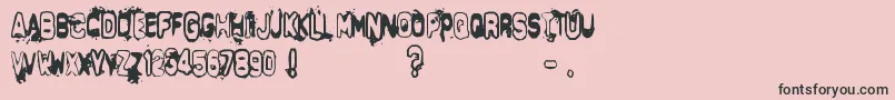 Delta Font – Black Fonts on Pink Background