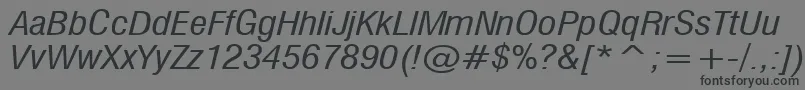 MilfI Font – Black Fonts on Gray Background
