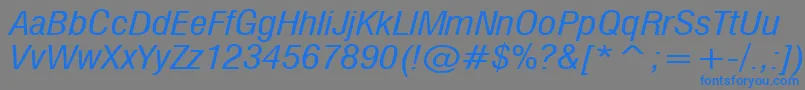 MilfI Font – Blue Fonts on Gray Background