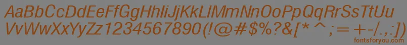 MilfI Font – Brown Fonts on Gray Background
