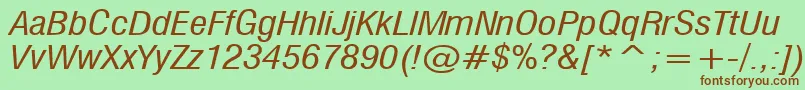 MilfI Font – Brown Fonts on Green Background