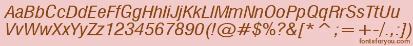 MilfI Font – Brown Fonts on Pink Background