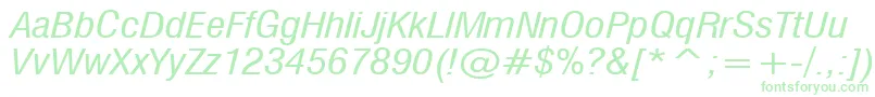 MilfI Font – Green Fonts on White Background